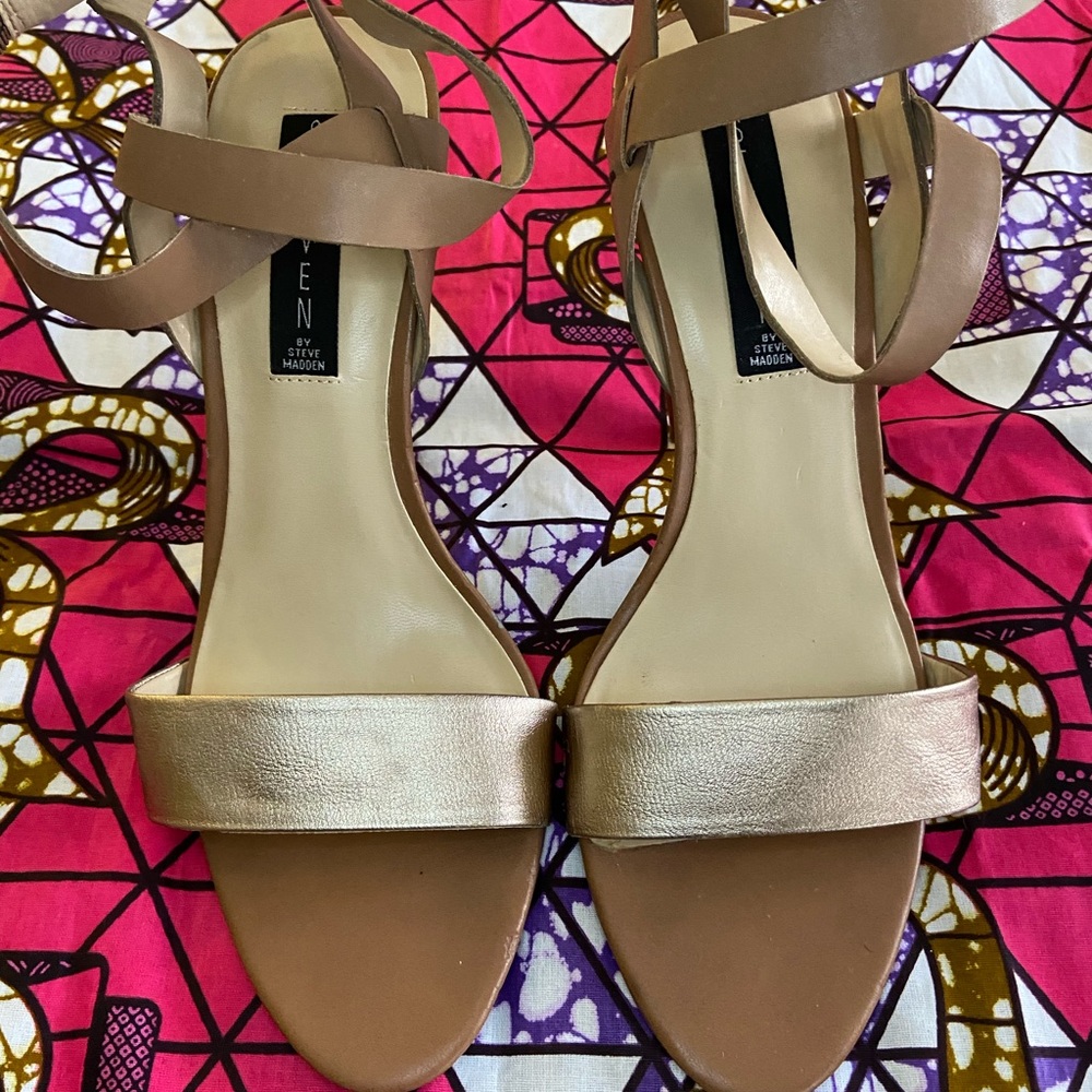 STEVEN by Steve Madden nude sandal.